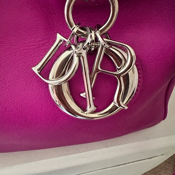 Christian Dior Diorissimo Pink 2 way Shoulder Bag Silver Hardware - Picture 10 of 16